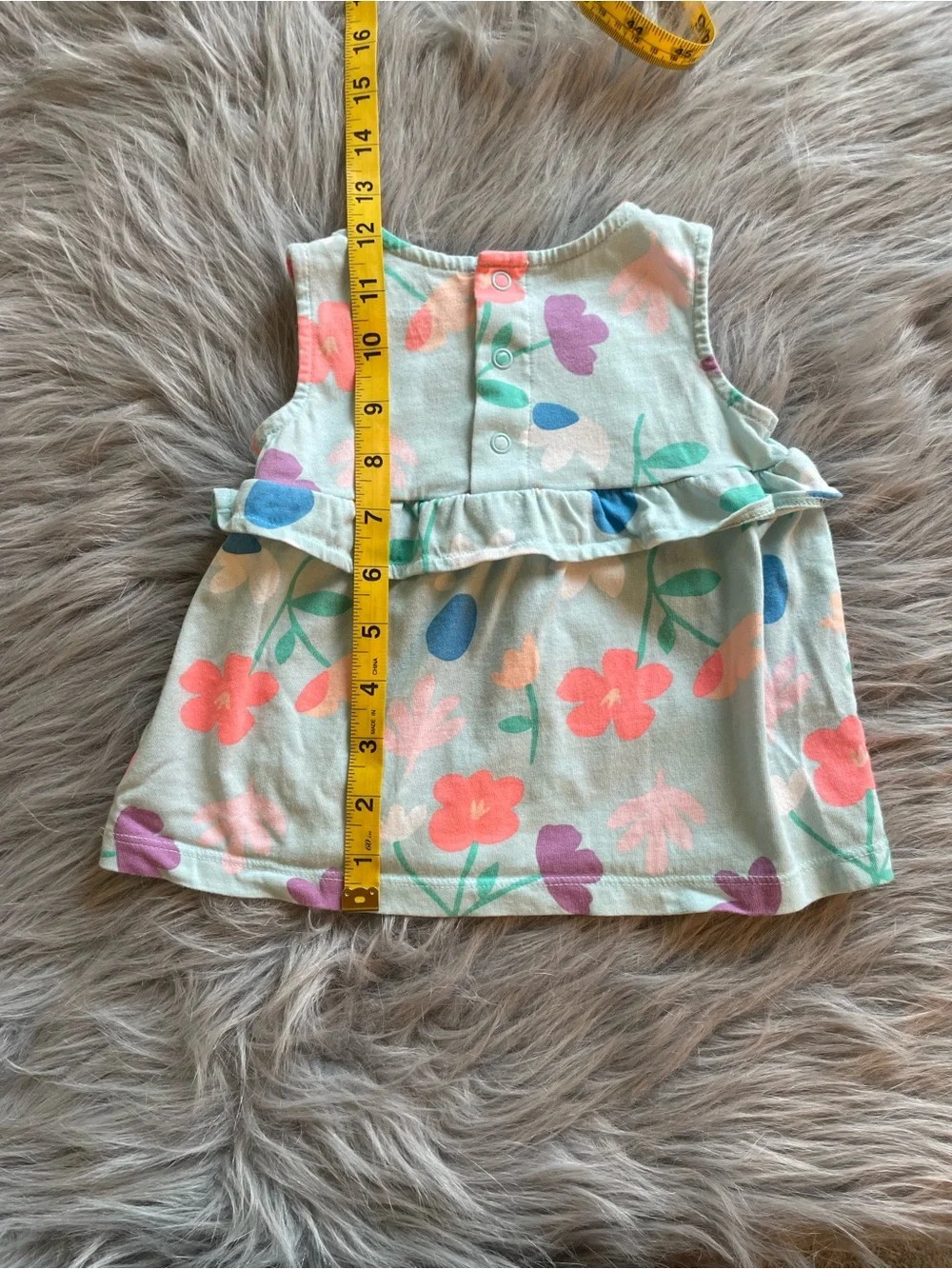 🪶Carter's Floral Ruffle Tank Top - Girls